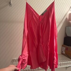 Zara Pink V-Neck Blouse